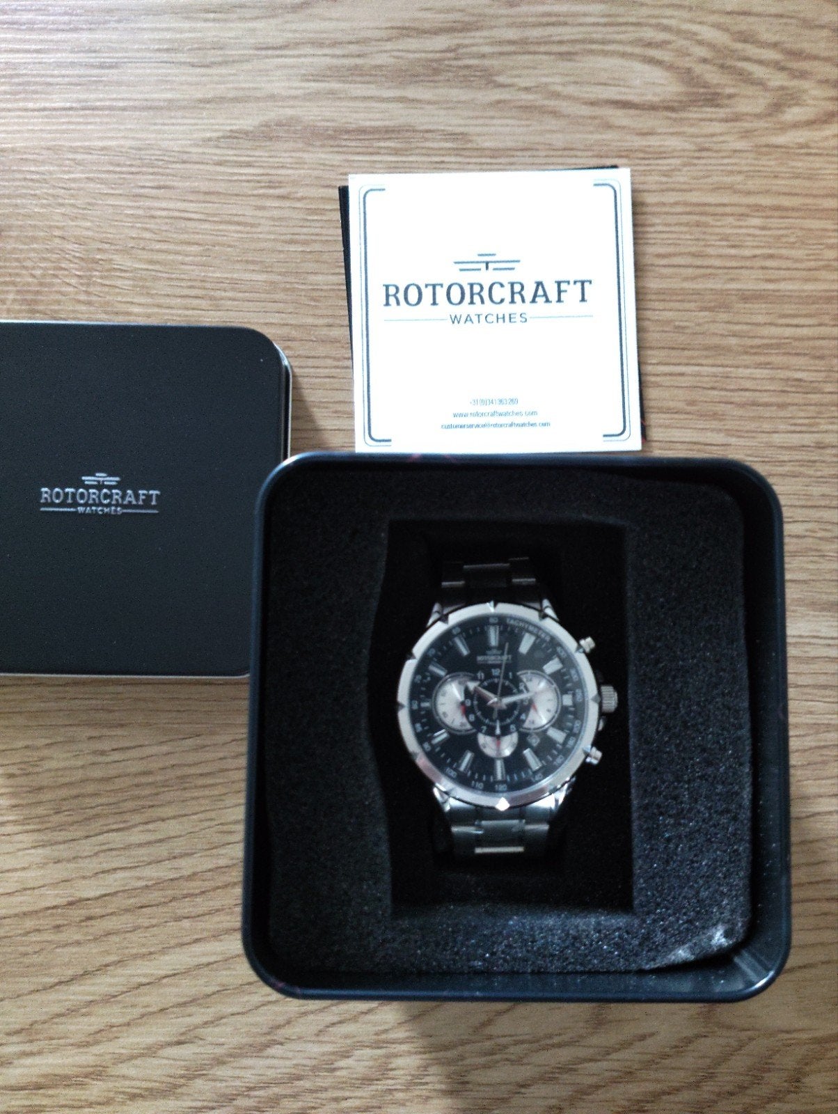 Rotorcraft Horloge - Nieuw in Doos, Overige merken, Staal, Staal, Polshorloge