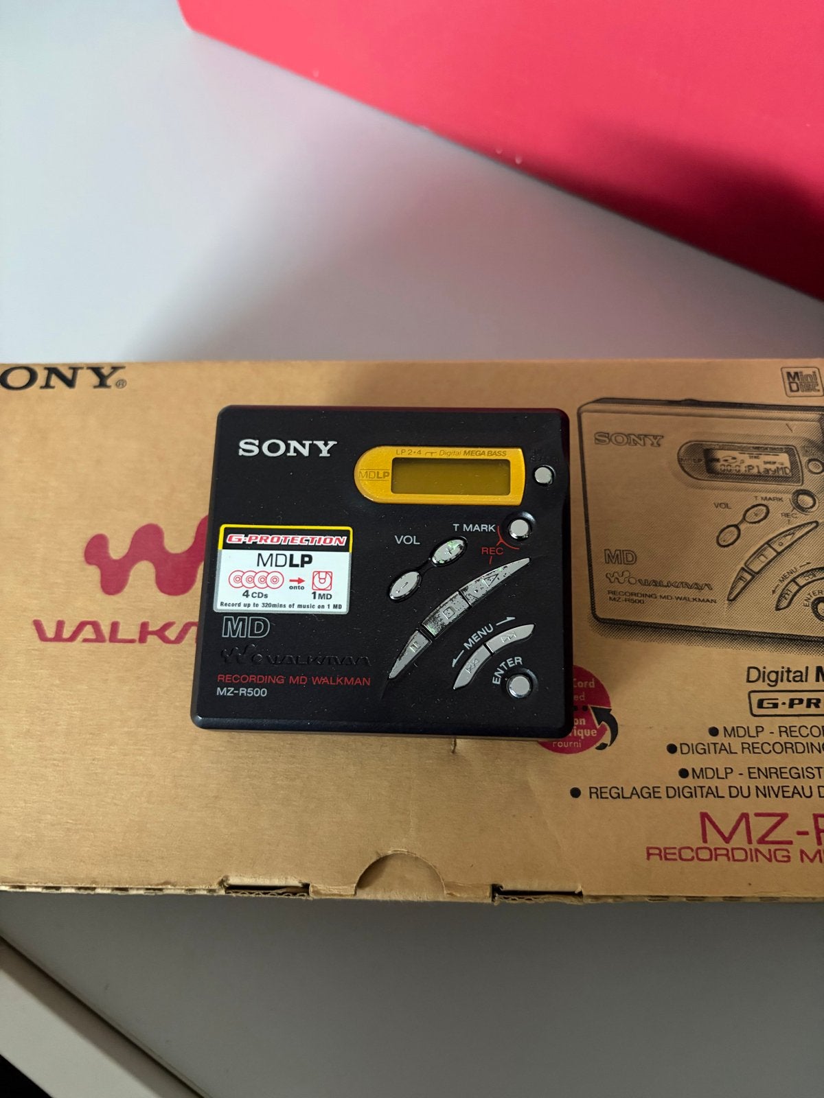Sony MZ-R500 MDLP Recording MD Walkman in doos, Ophalen, Minidisc-recorder