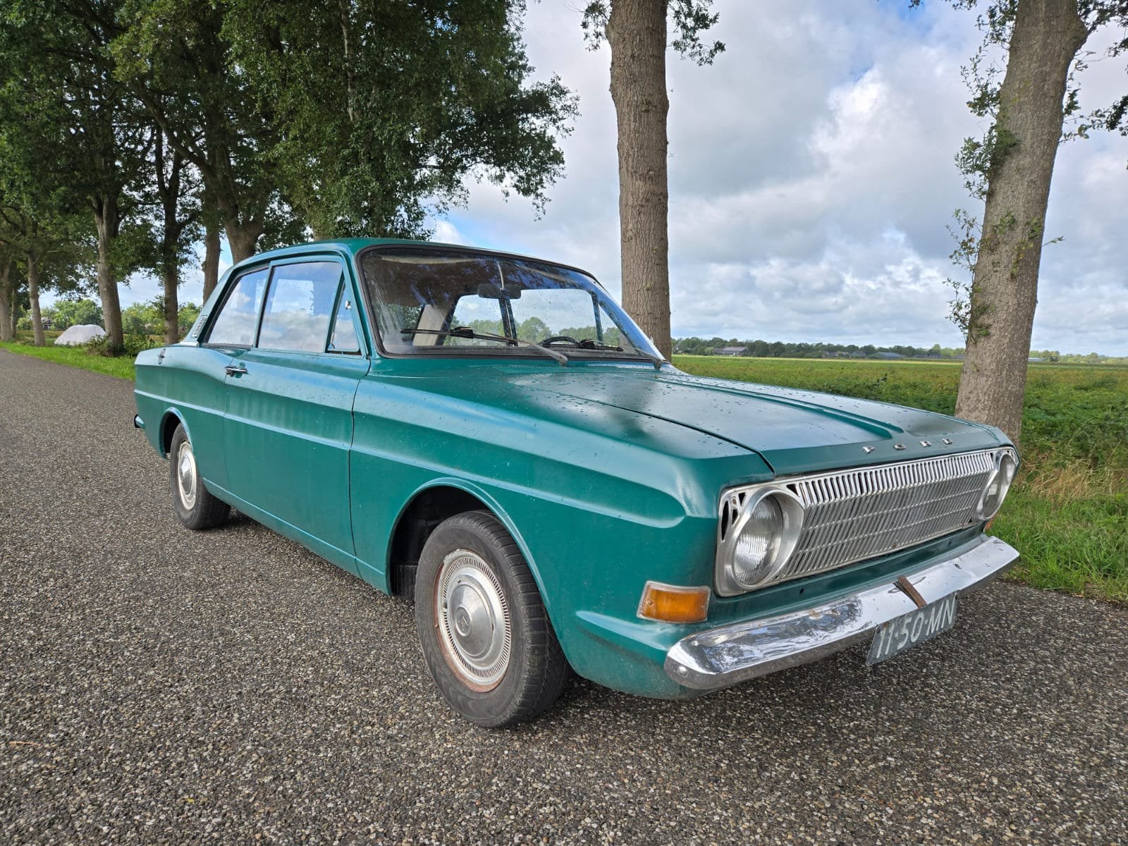 Ford Taunus 1.3 12M 1970 Groen belastingvrij apk vrij, Voorwielaandrijving, 4 cilinders, Handgeschakeld, 865 kg