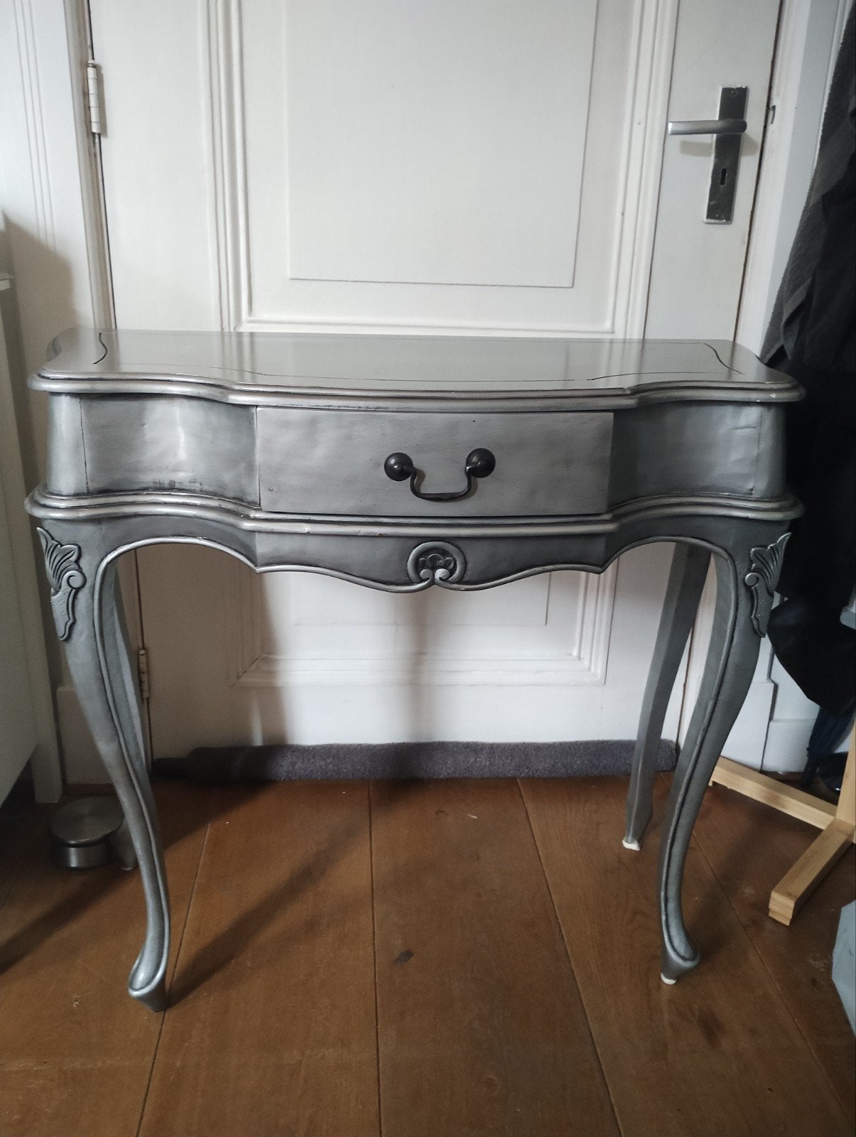 Antieke bijzettafel / sidetable van H.S. Meubelen 87x40x78, Ophalen, Gebruikt, 75 cm of meer, Overige vormen