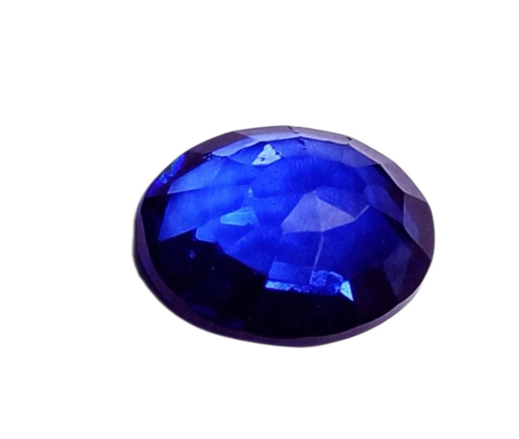 Facetgeslepen Saffier 10.15 ct met GGL certificaat, Ophalen of Verzenden, Nieuw