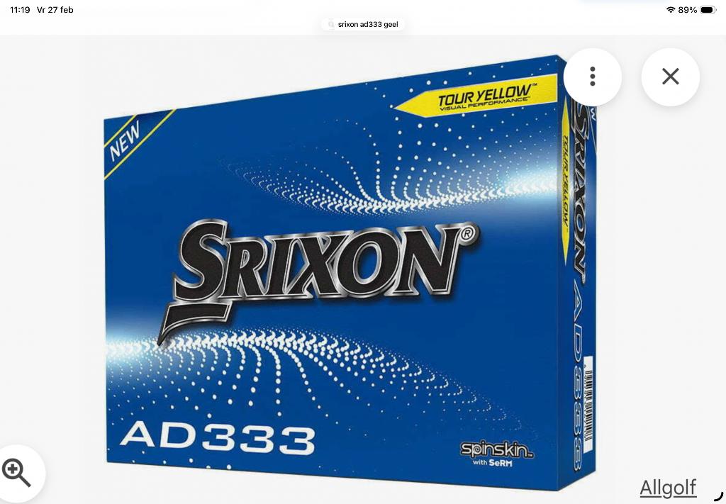 Nieuwe Srixon AD333 golfballen geel. 6 dozen) €120, Sport en Fitness, Golf, Ophalen, Nieuw, Bal(len), Overige merken