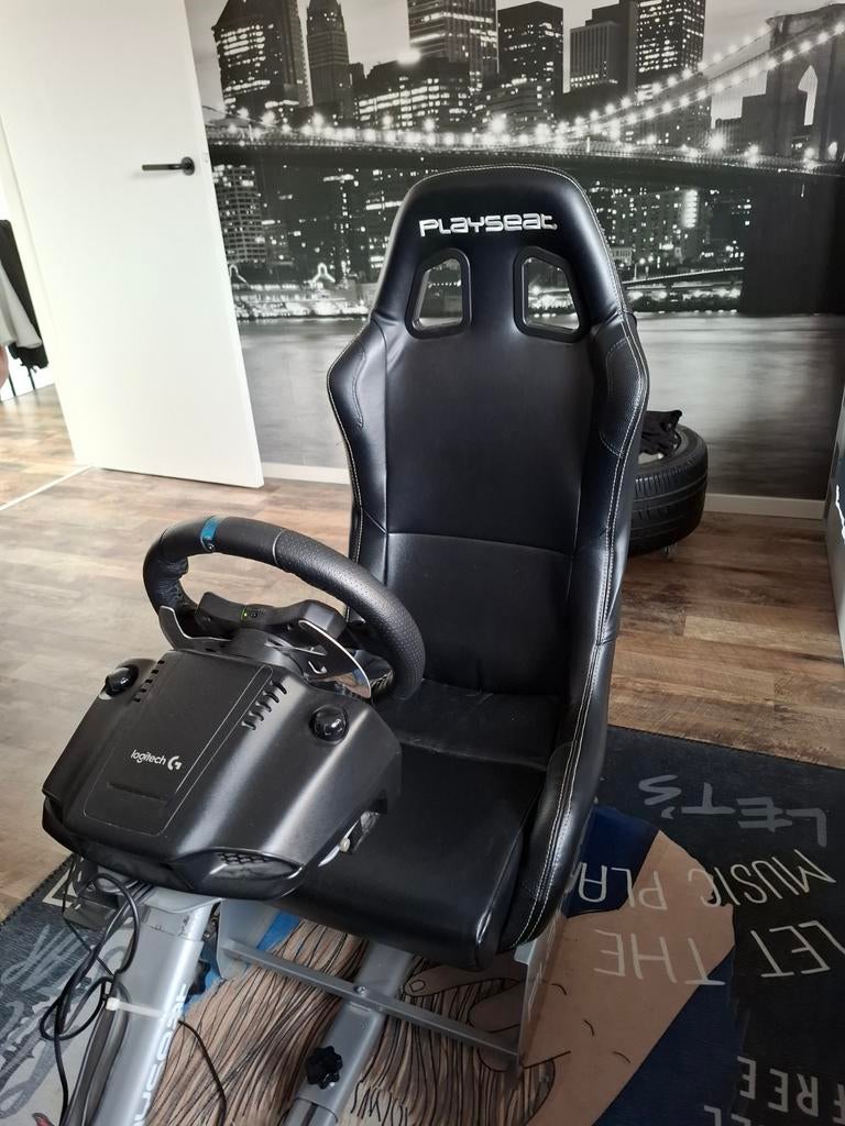Playseat met Logitech G29 racestuur, pedalen en shifter, Ophalen, Overige merken, Zo goed als nieuw