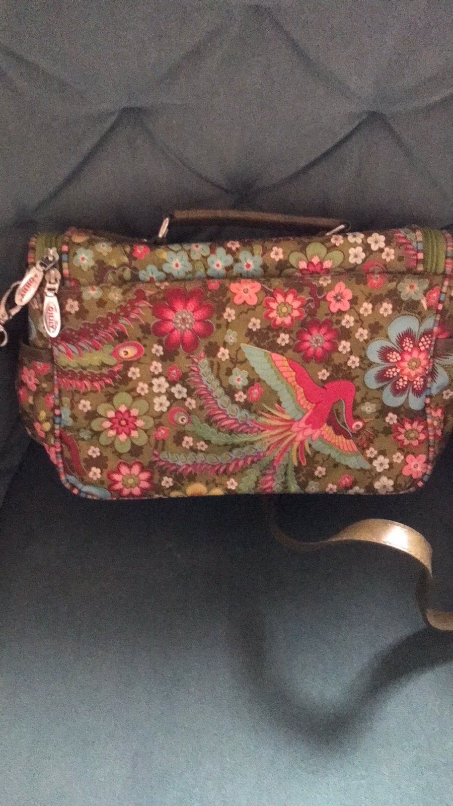 Oilily tas zgan, Sieraden, Tassen en Uiterlijk, Tassen | Damestassen, Ophalen of Verzenden, Zo goed als nieuw, Rood, Handtas
