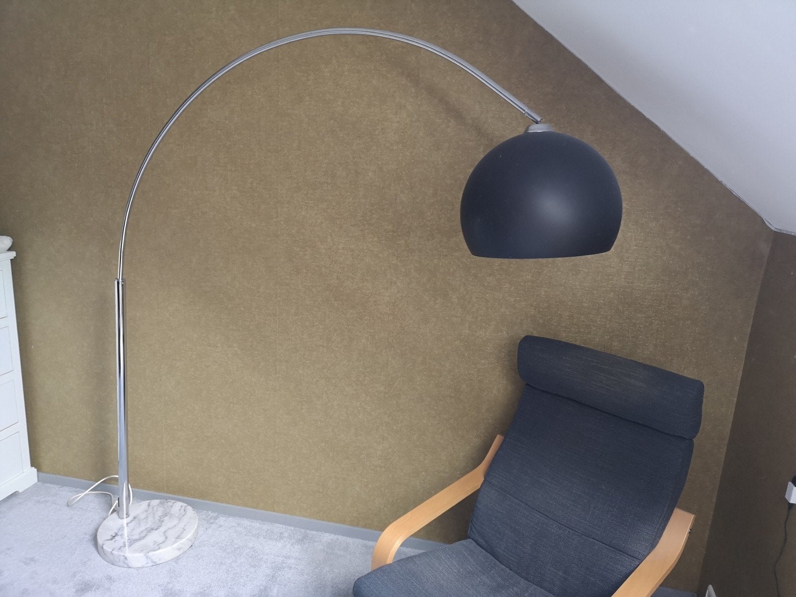 Design vloerlamp, Ophalen, Gebruikt, Metaal, 150 tot 200 cm
