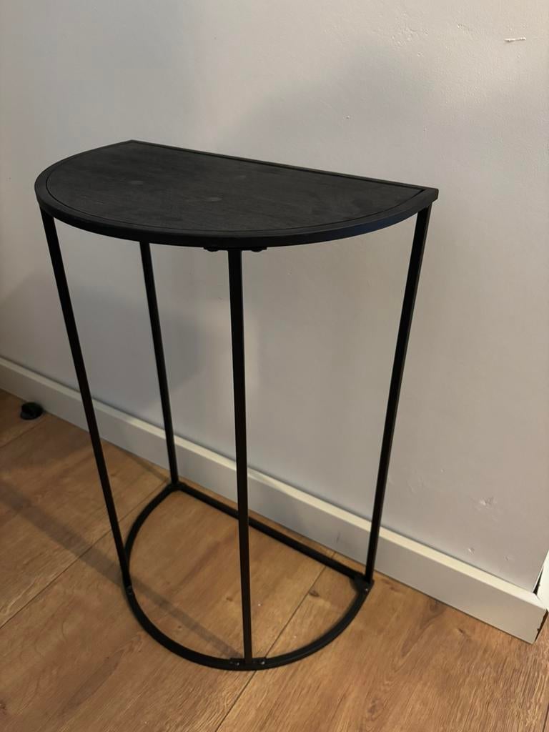 Half rond tafeltje, Ophalen, Zo goed als nieuw, Rond, Minder dan 55 cm
