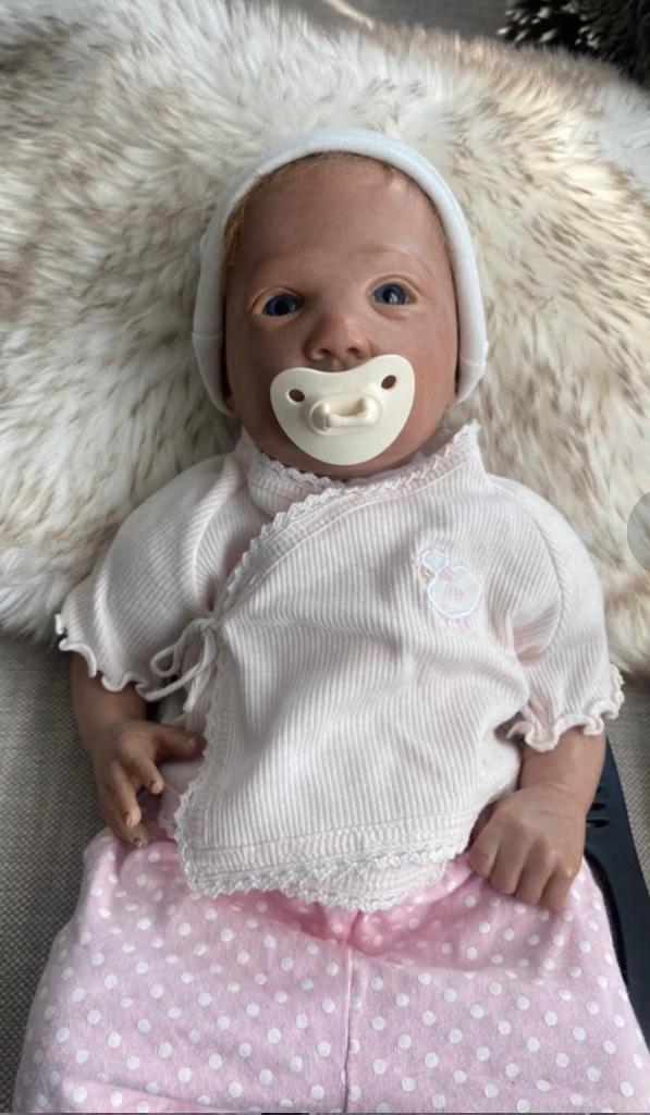 Reborn baby, Ophalen of Verzenden, Gebruikt, Babypop, Levensecht of Reborn