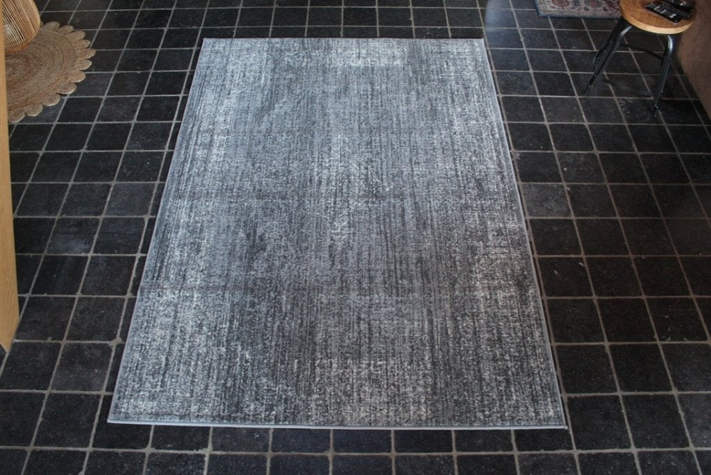 Leuk grijs gemeleerd vloerkleed Hanse Home 160 x 230 cm.