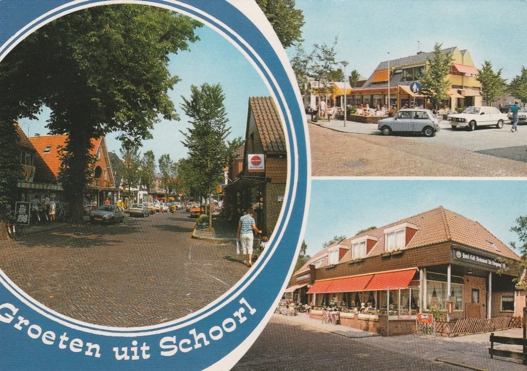 SCHOORL Centrum Terras Hotel Groeten, Verzenden, 1980 tot heden, Gelopen, Noord-Holland