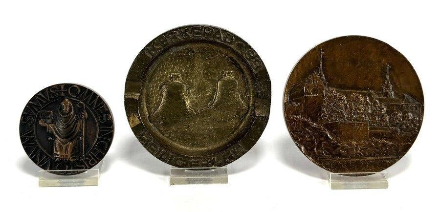 1203. Bronzen penningen - laatste kwart 20e eeuw, Antiek en Kunst, Ophalen of Verzenden