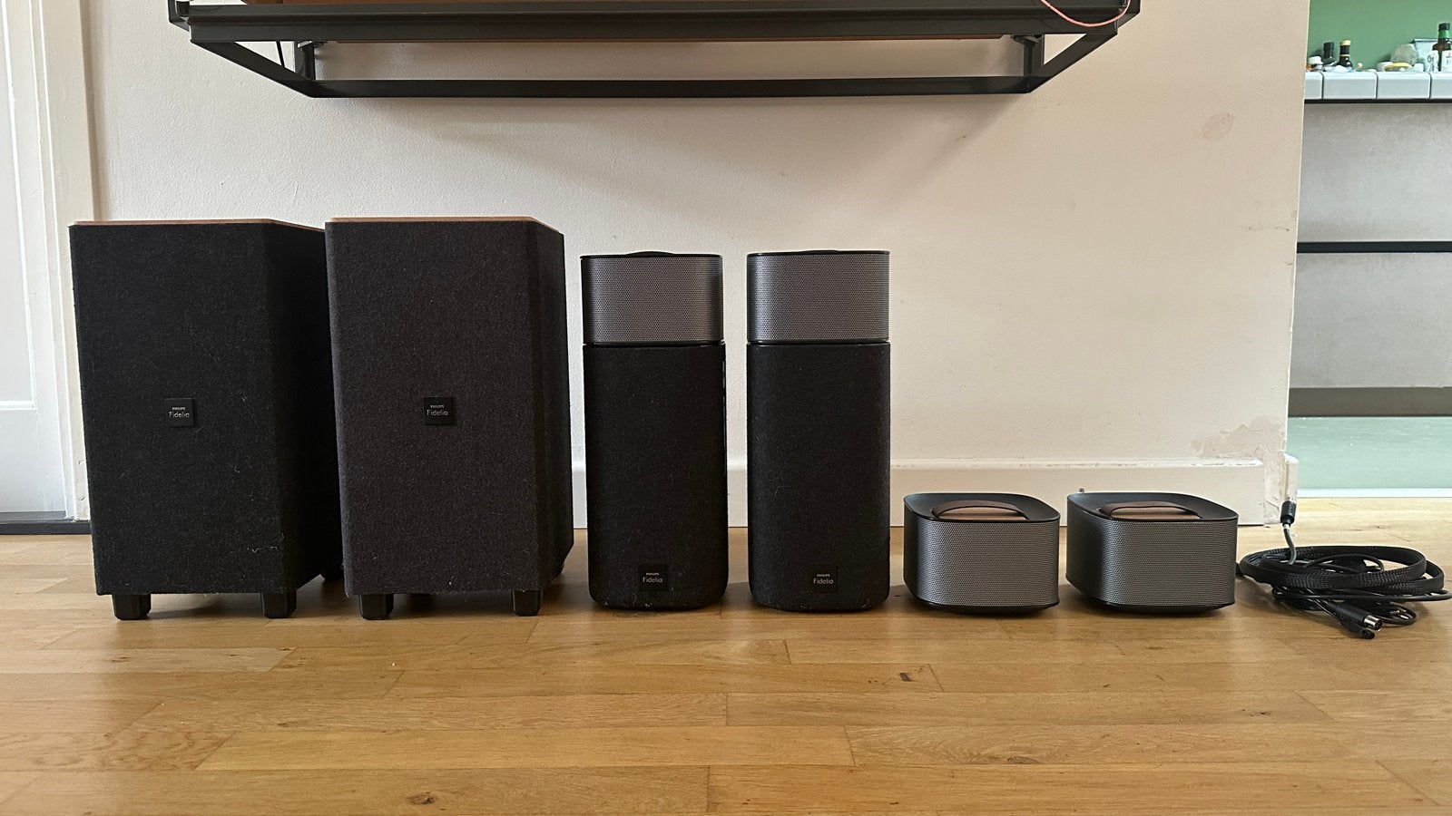 Philips Fidelio Surround Speakerset - klein defect, Audio, Tv en Foto, Luidsprekers, Philips, Gebruikt, Surroundset, Geschikt voor surround/home cinema