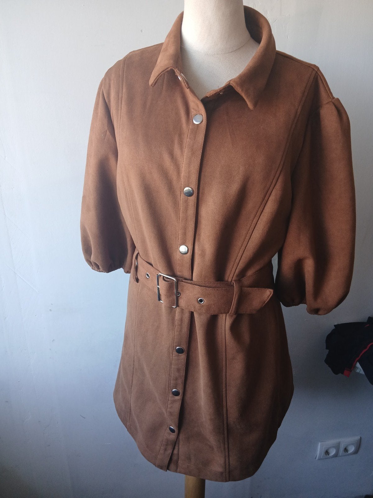 Elegante suède-look jasje/jurk van Jennyfer, maat L, Kleding | Dames, Jennyfer, Ophalen of Verzenden