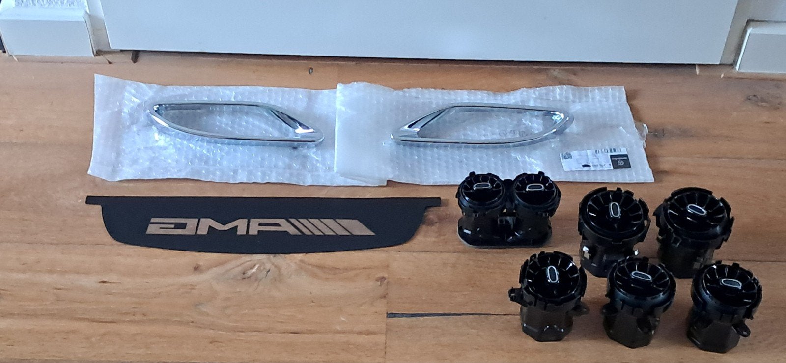 Chrome Uitlaatset,3de Remlichtcover,ventilatieset:, Ophalen of Verzenden