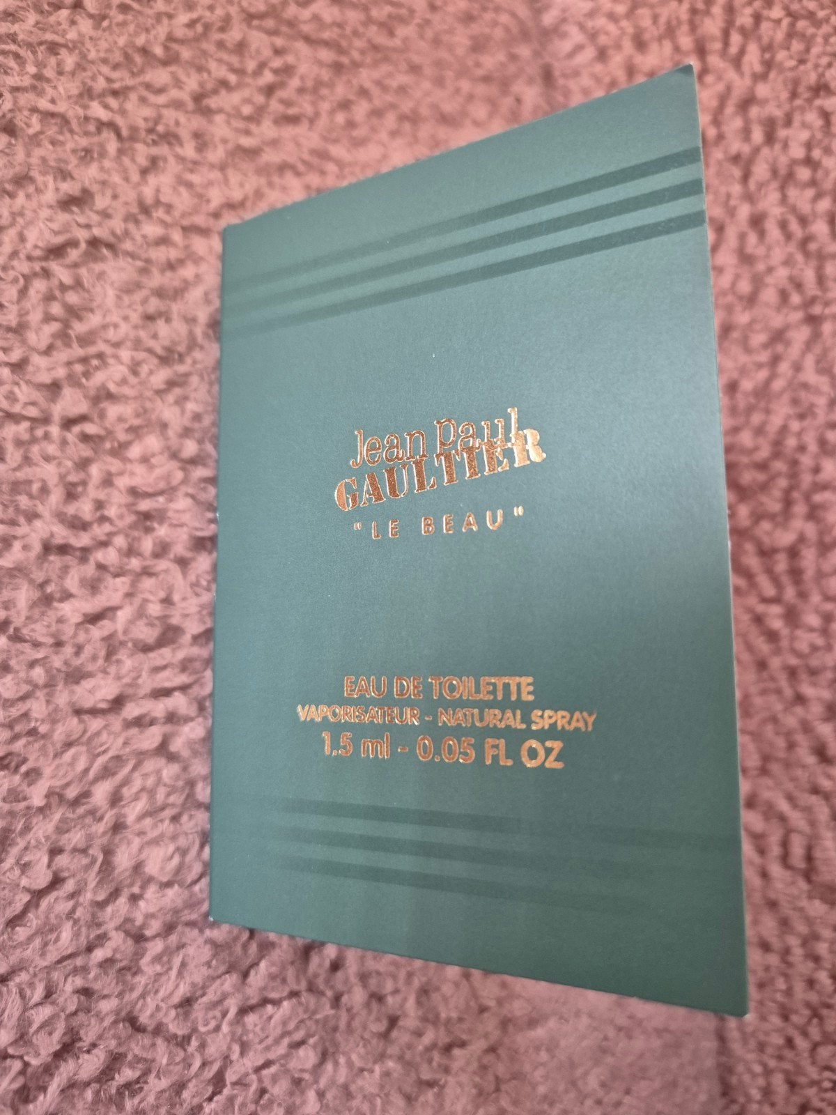 Jean Paul Gaultier Le Beau EdT Sample proefje parfum heren, Ophalen of Verzenden, Nieuw