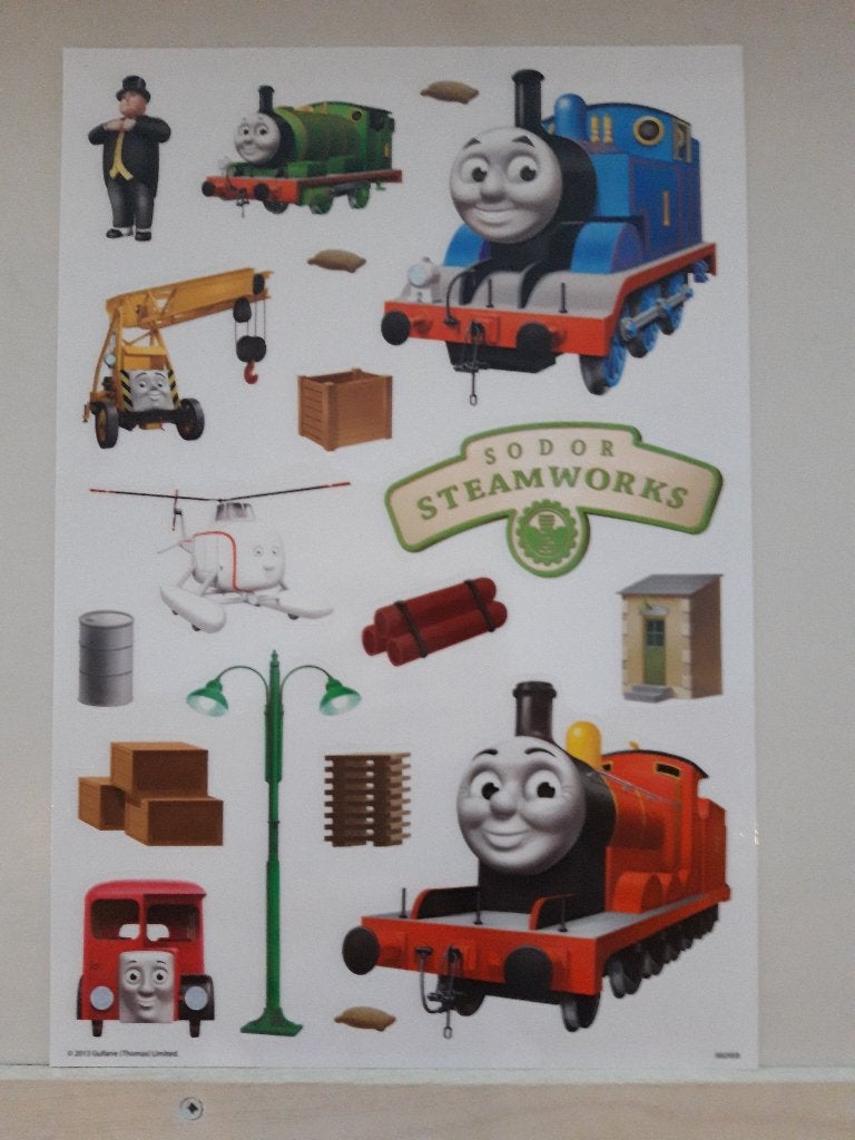 THOMAS Herbruikbare Raamstickers - NIEUW (19x28 cm), Ophalen of Verzenden, Nieuw, Strip of Tekenfilm