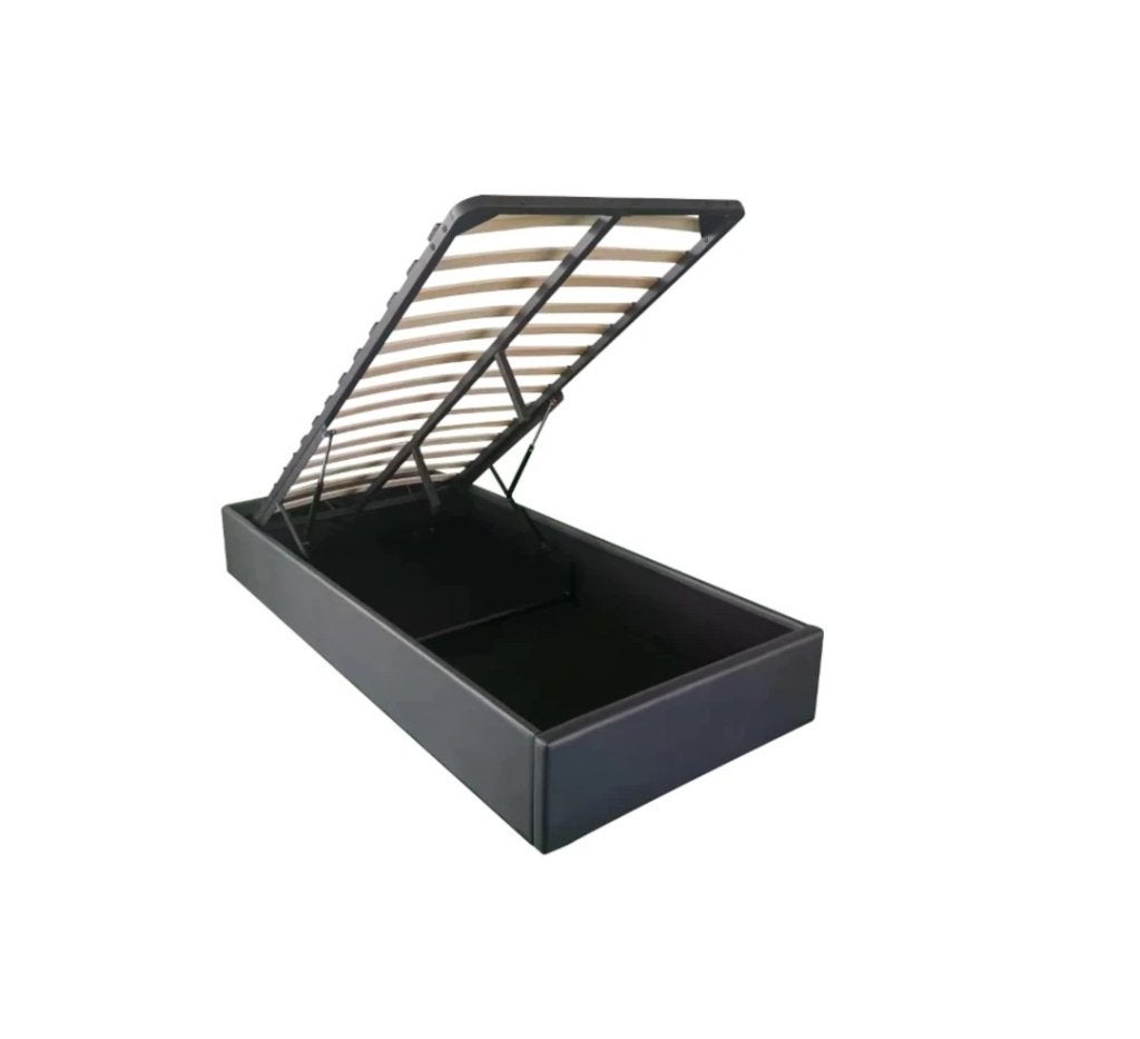 Minya opbergbed 1-persoons - Zwart, Huis en Inrichting, Niet ingevuld, Niet ingevuld, Niet ingevuld