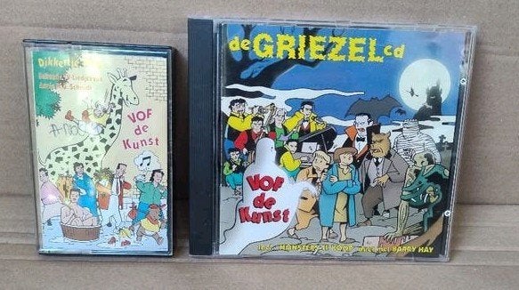 Muziekcassette VOF de Kunst - Dikkertje Dap en De Griezel CD, Cd's en Dvd's, 2 t/m 25 bandjes, Kinderen en Jeugd, Ophalen of Verzenden
