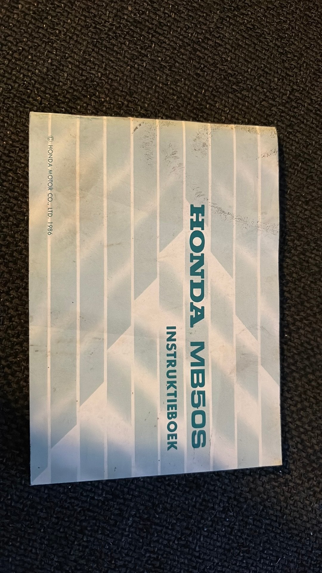 Honda instruktieboek mb50s, Fietsen en Brommers, Ophalen of Verzenden, Zo goed als nieuw