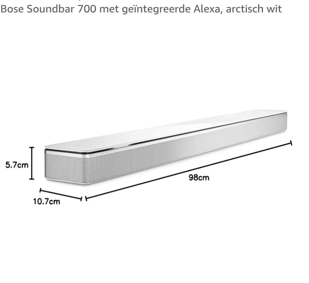Bose Soundbar 700 met Subwoofer - Arctisch Wit, Ophalen of Verzenden, Bluetooth, Zo goed als nieuw