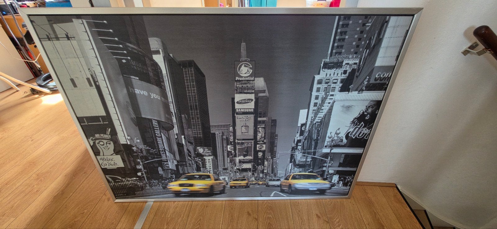 gratis canvas Times Square New York, Huis en Inrichting, Ophalen, Rechthoekig, 100 tot 150 cm, 100 tot 150 cm