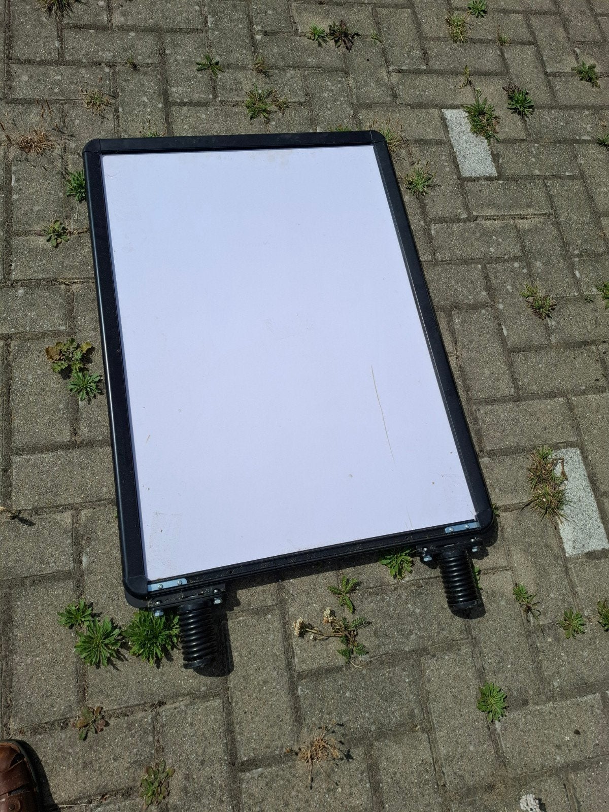 Stoepbord A1 met vering - Zwart, Verzamelen, Merken en Reclamevoorwerpen, Ophalen of Verzenden