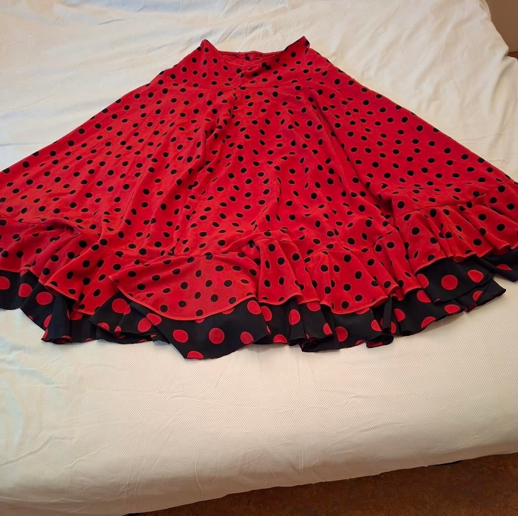 Flamenco rok merk Chacott, Ophalen of Verzenden, Zo goed als nieuw, Rood, Onder de knie