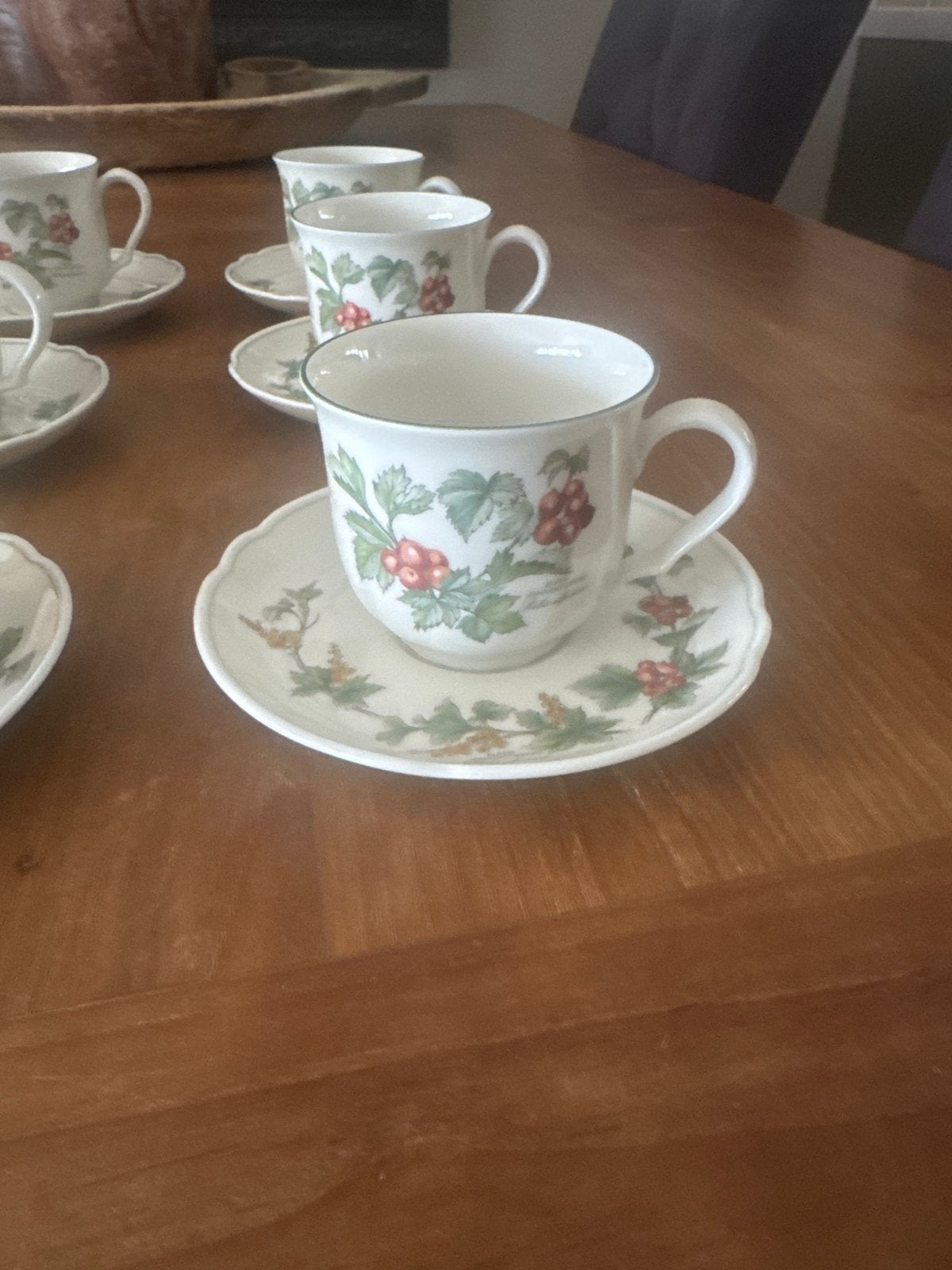 Set van 9 Seltmann Weiden Bavaria Waldbeere kop en schotels, Ophalen of Verzenden
