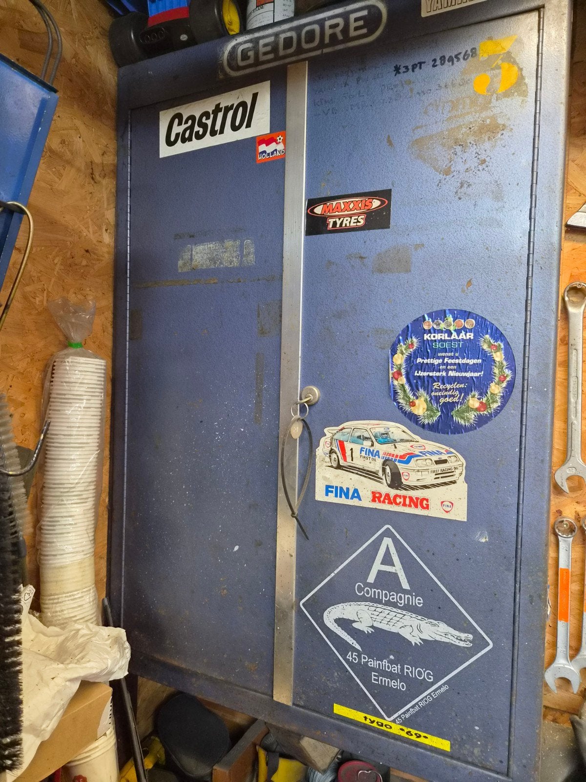 Gedore gereedschapskast met lades en sleutel, Doe-het-zelf en Verbouw, Ophalen, Gebruikt, Gereedschapsopslag