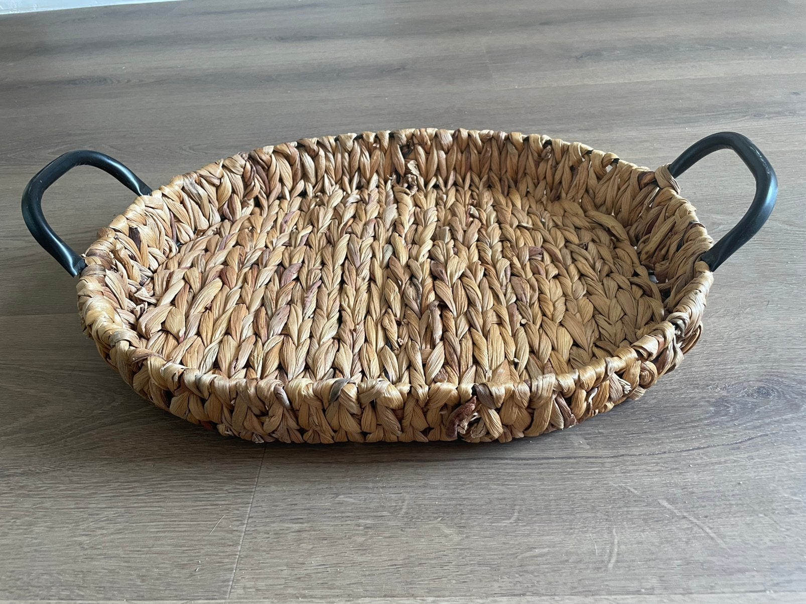 Ovaal dienblad van zeegras, Ophalen, Zo goed als nieuw, Ovaal, Natuurlijk materiaal