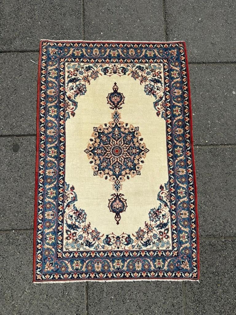 Isfahan Antiek Perzisch Tapijt ( Antique Carpet) 105 x 69 cm, Wol, Zo goed als nieuw, NA, NA