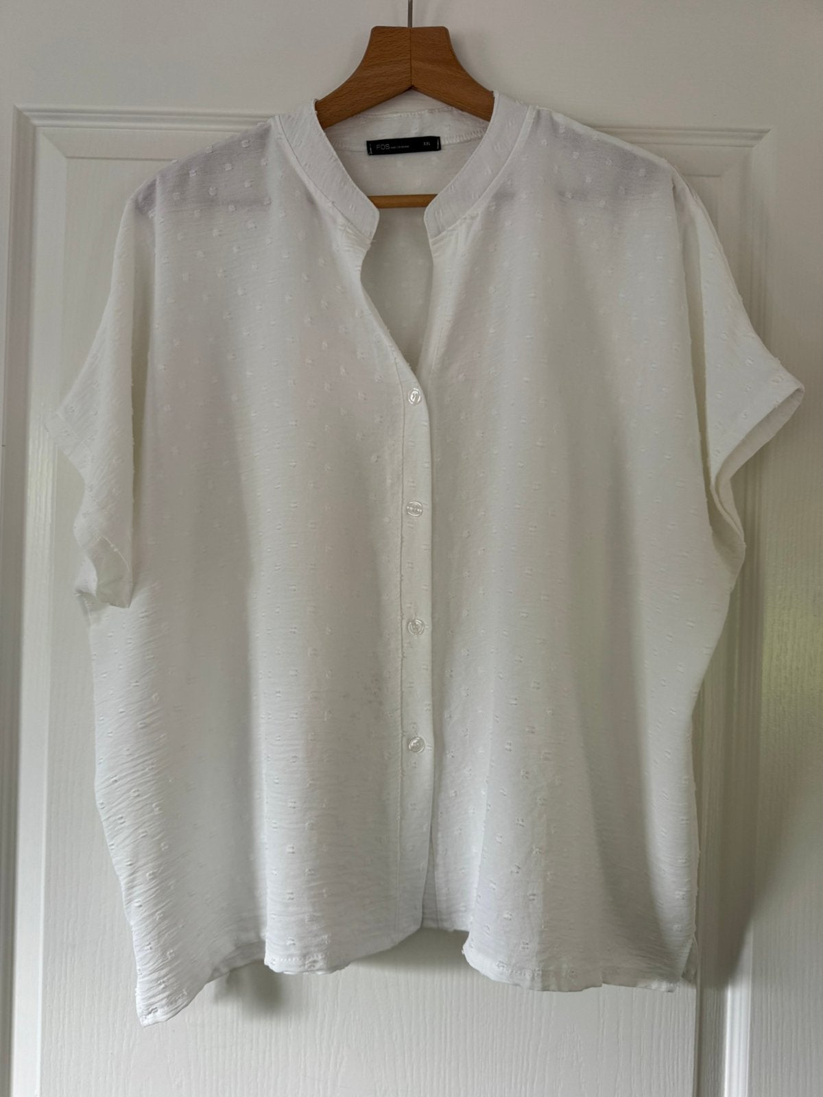 Fos Amsterdam, shirt wit XXL zgan -, Ophalen of Verzenden, Zo goed als nieuw, Wit, Shirt of Top