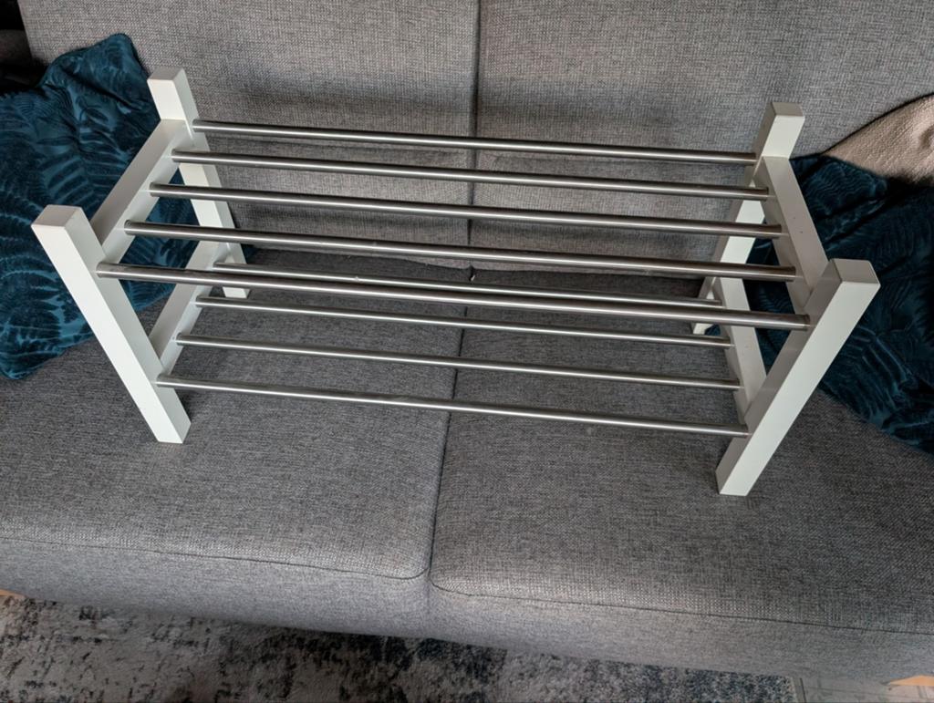 Ikea Tjusig Schoenenrek wit - 79x32x37 cm, Huis en Inrichting, Ophalen, Zo goed als nieuw
