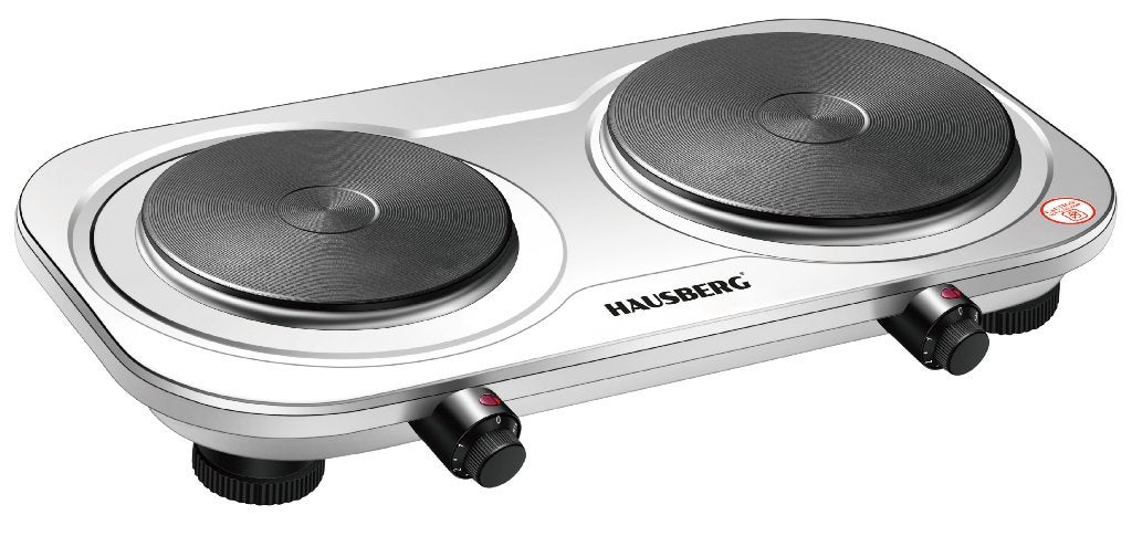 HAUSBERG Elektrische Kookplaat, 2 zones. Gratis verzending!, Witgoed en Apparatuur, Kookplaten, Verzenden, Nieuw, 3 kookzones of minder