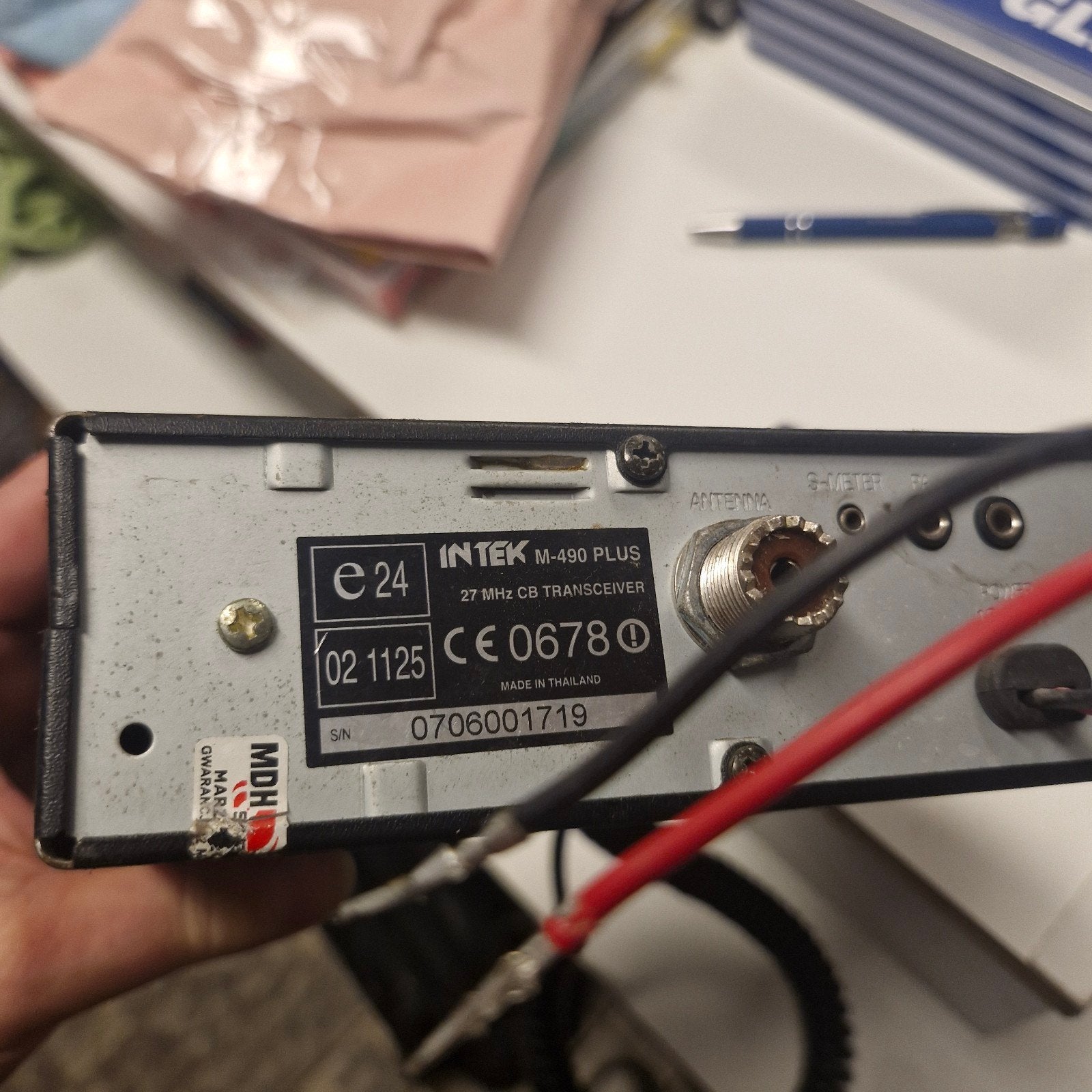 Intek M-490 Plus Multi-Standard CB Transceiver, Telecommunicatie, Zenders en Ontvangers, Ophalen of Verzenden, Gebruikt, Zender en Ontvanger