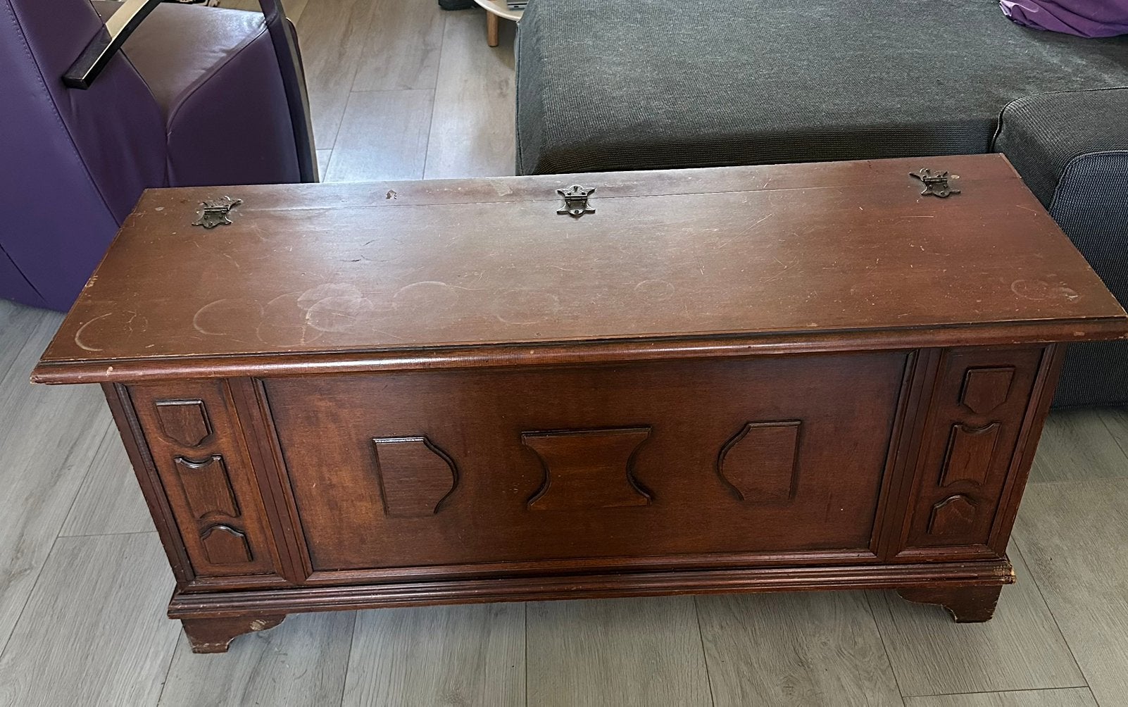 “Antieke” dekenkist, Huis en Inrichting, Woonaccessoires | Kisten, Ophalen, 50 – 75, Minder dan 50 cm, Gebruikt