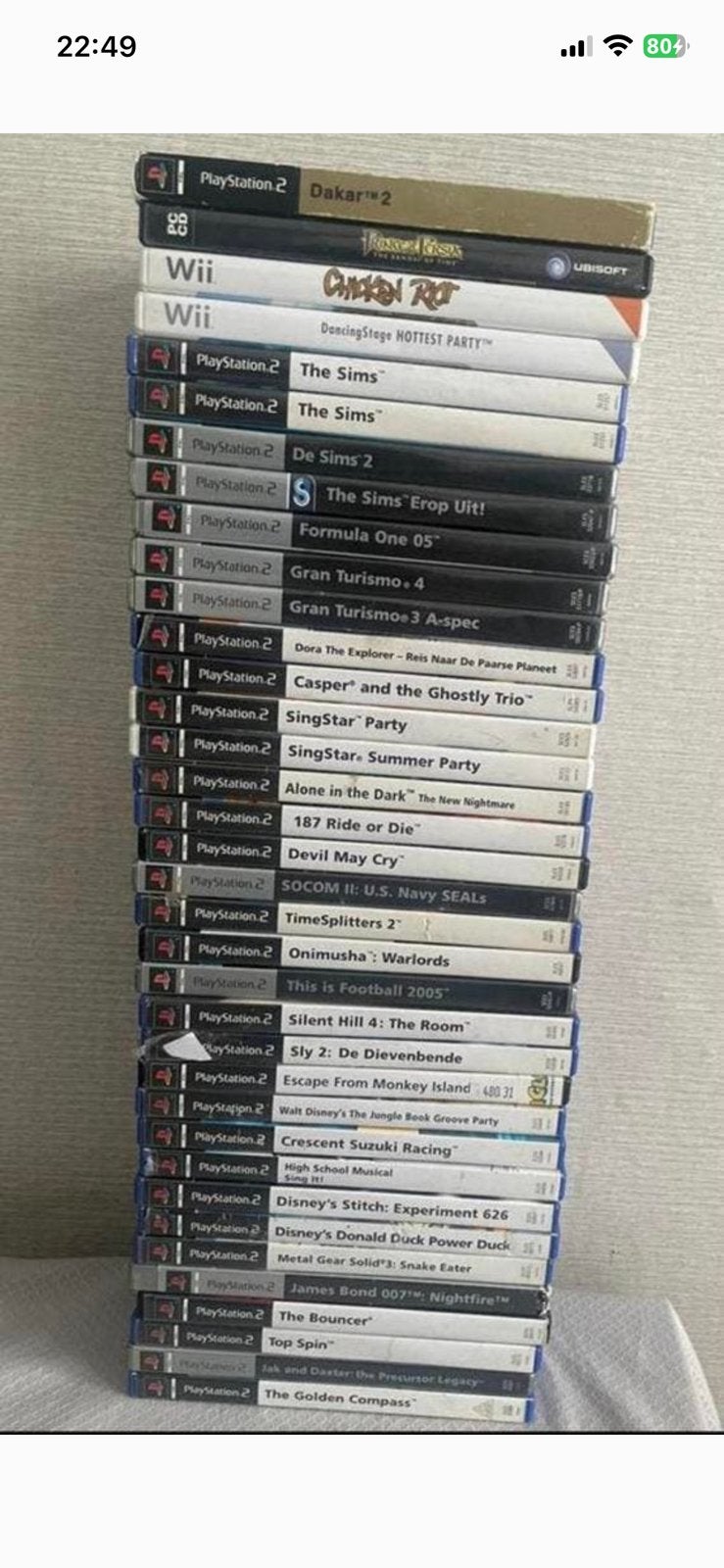 Playstation 2 games/ wii/pc (kijk beschrijving), Spelcomputers en Games, Verzenden, Gebruikt
