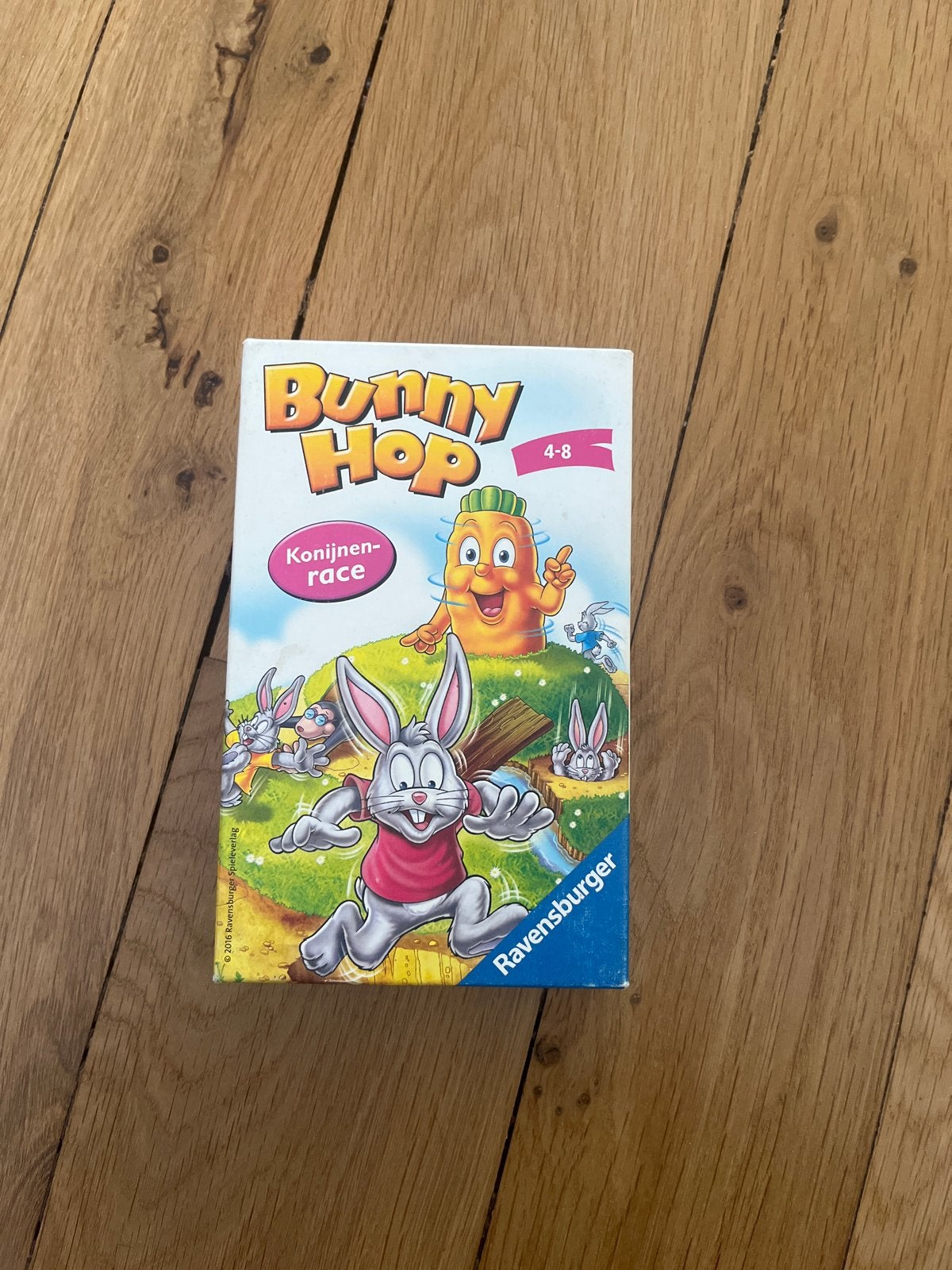 Bunny Hop Konijnenrace Bordspel Ravensburger, Een of twee spelers, Ophalen of Verzenden, Gebruikt