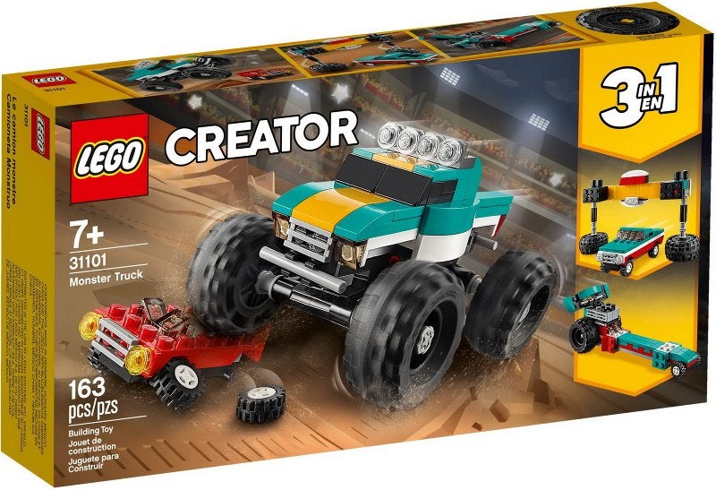 Lego Creator 3in1 31101 Monstertruck, Lego, Nieuw, Ophalen of Verzenden, Compleet