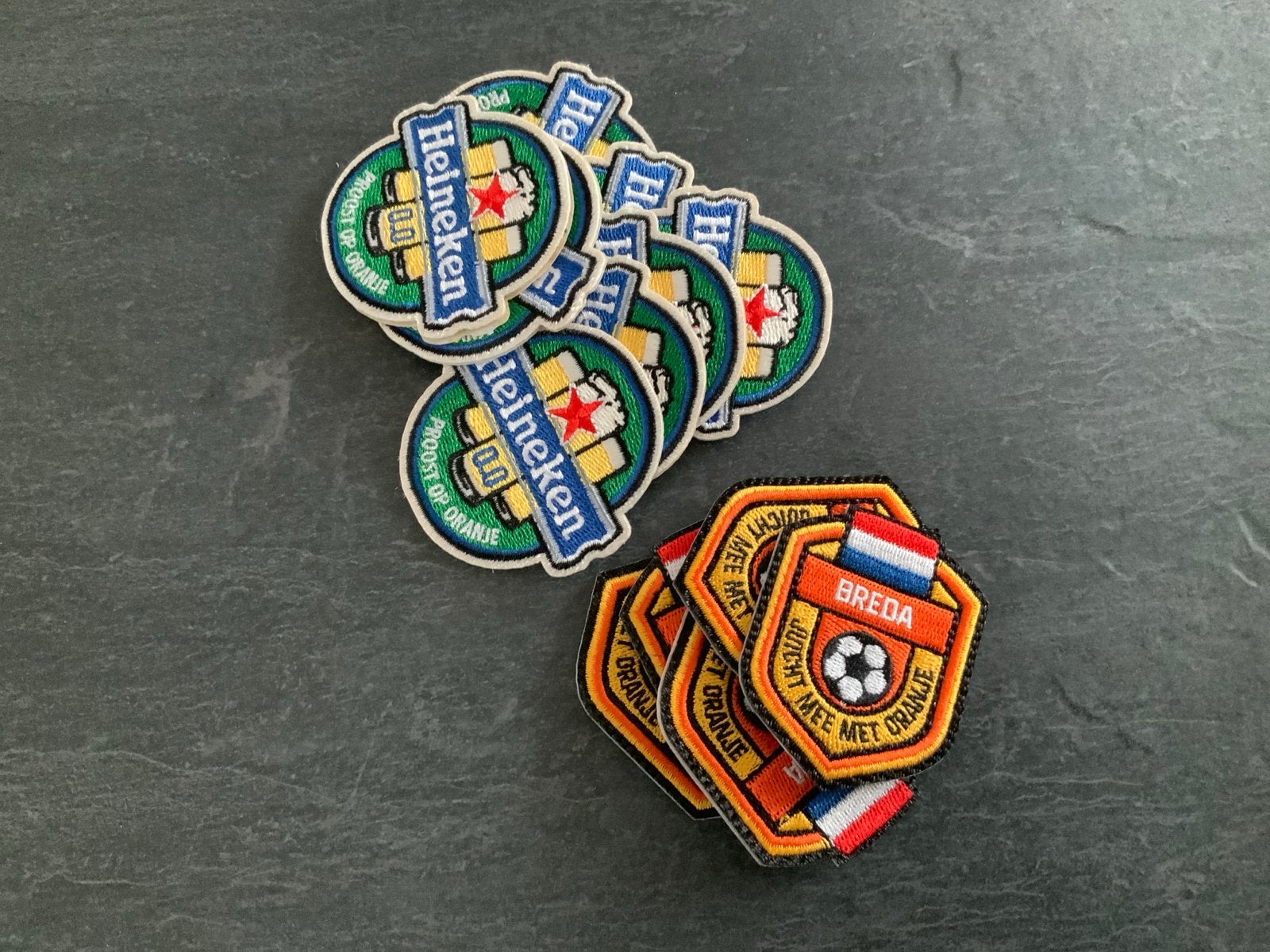 Heineken en Breda voetbal patches/applicaties, Ophalen of Verzenden, Nieuw, Overige applicaties