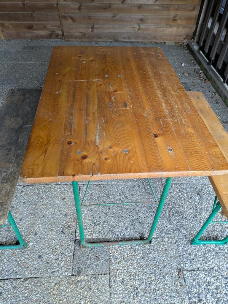 Bierbank schuurvondst - opknapper, Ophalen, Gebruikt, Rechthoekig, Hout