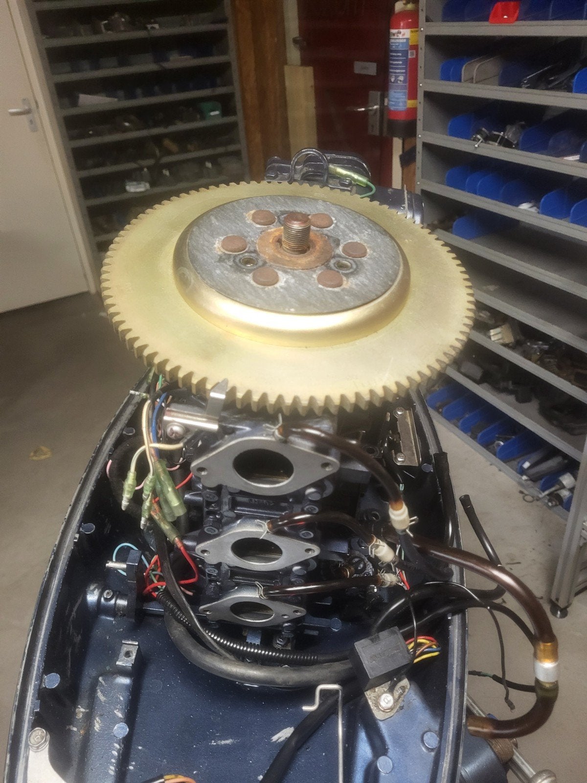40/50 yamaha blok 6h4, Ophalen, Gebruikt, Motor en Techniek, Motorboot