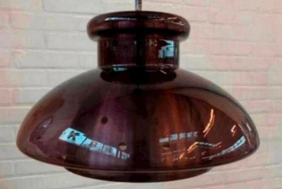 Lamp schitterende paarse hanglamp Doria Leuchten Duitsland, Ophalen of Verzenden