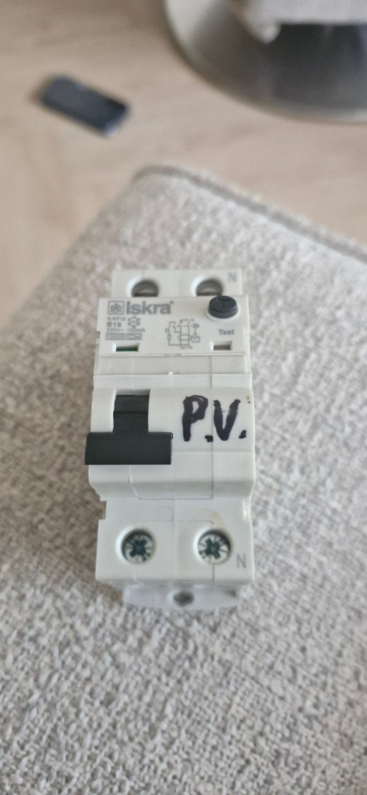 Iskra KAFI2 B16 100mA Aardlekautomaat (RCBO), Ophalen of Verzenden, Gebruikt