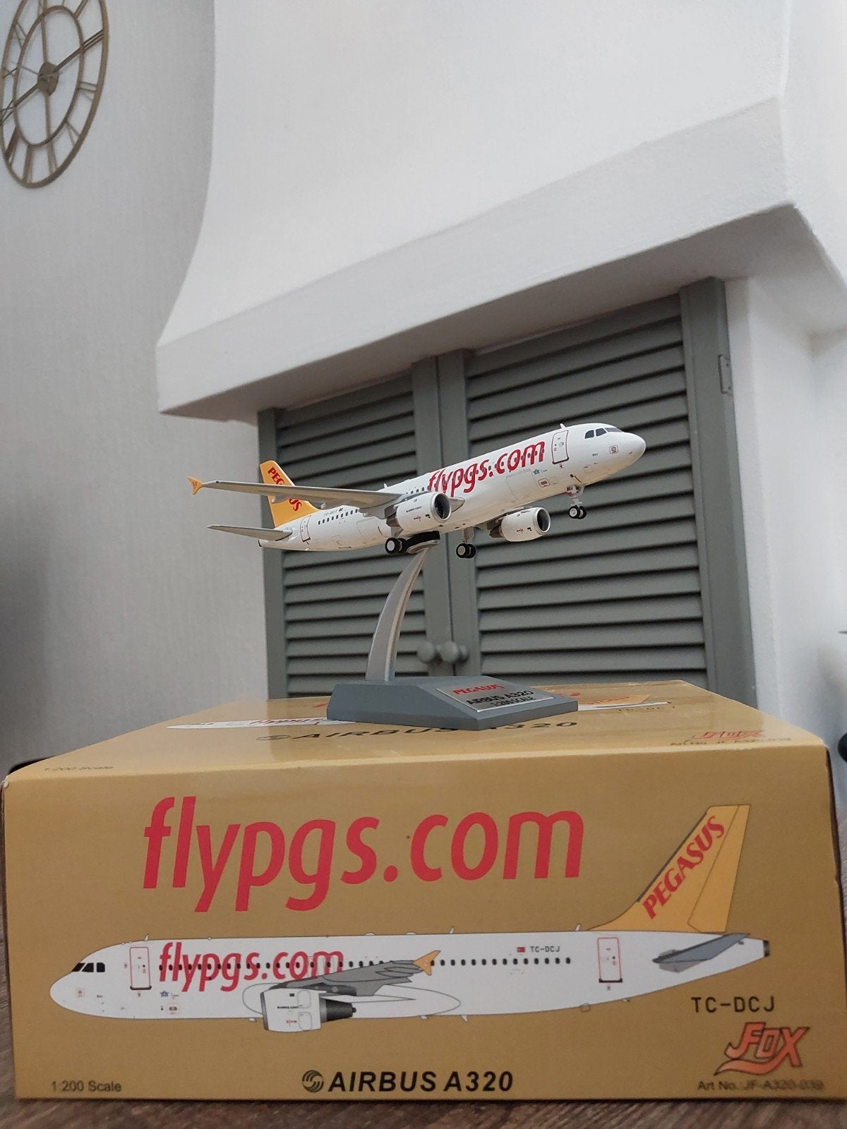 J Fox Pegasus Airlines TC-DCJ Airbus A320, Ophalen, Nieuw, Schaalmodel