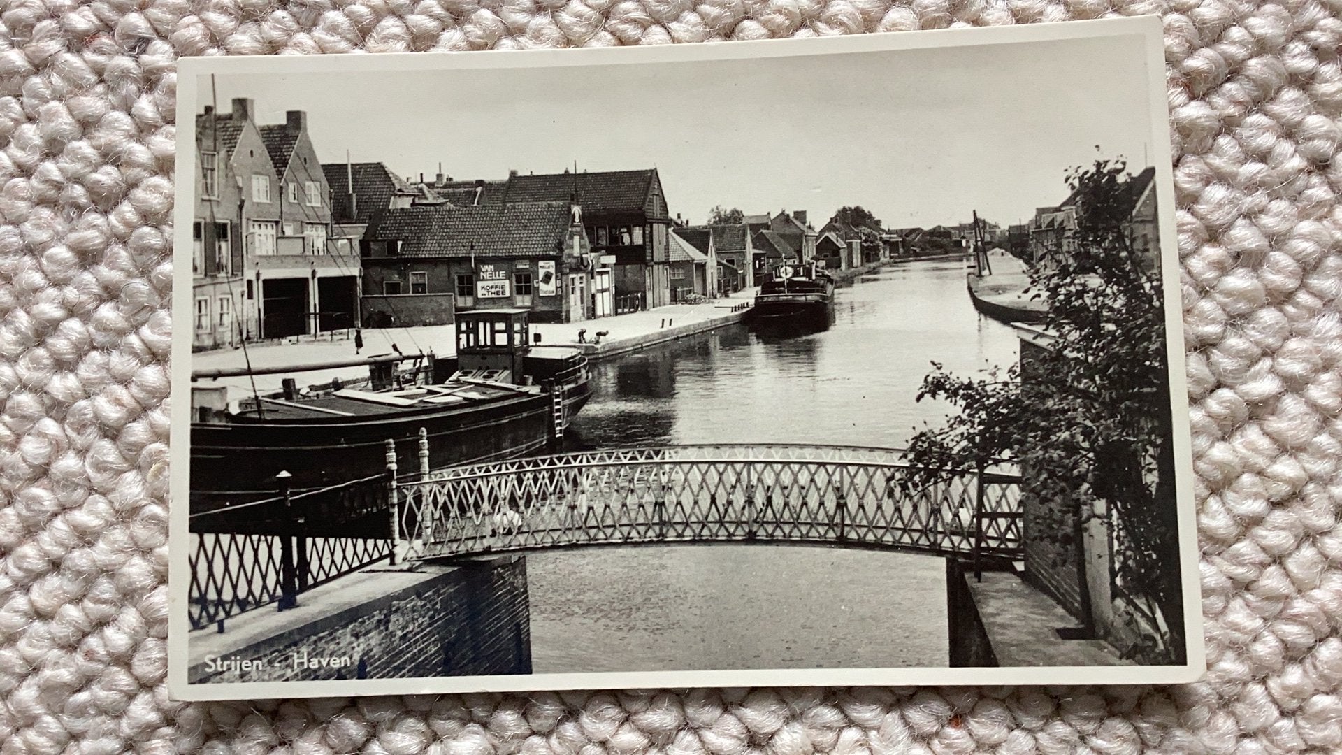 Ansichtkaart Strijen Haven 1951. 986, Ophalen of Verzenden, 1940 tot 1960, Gelopen, Zuid-Holland