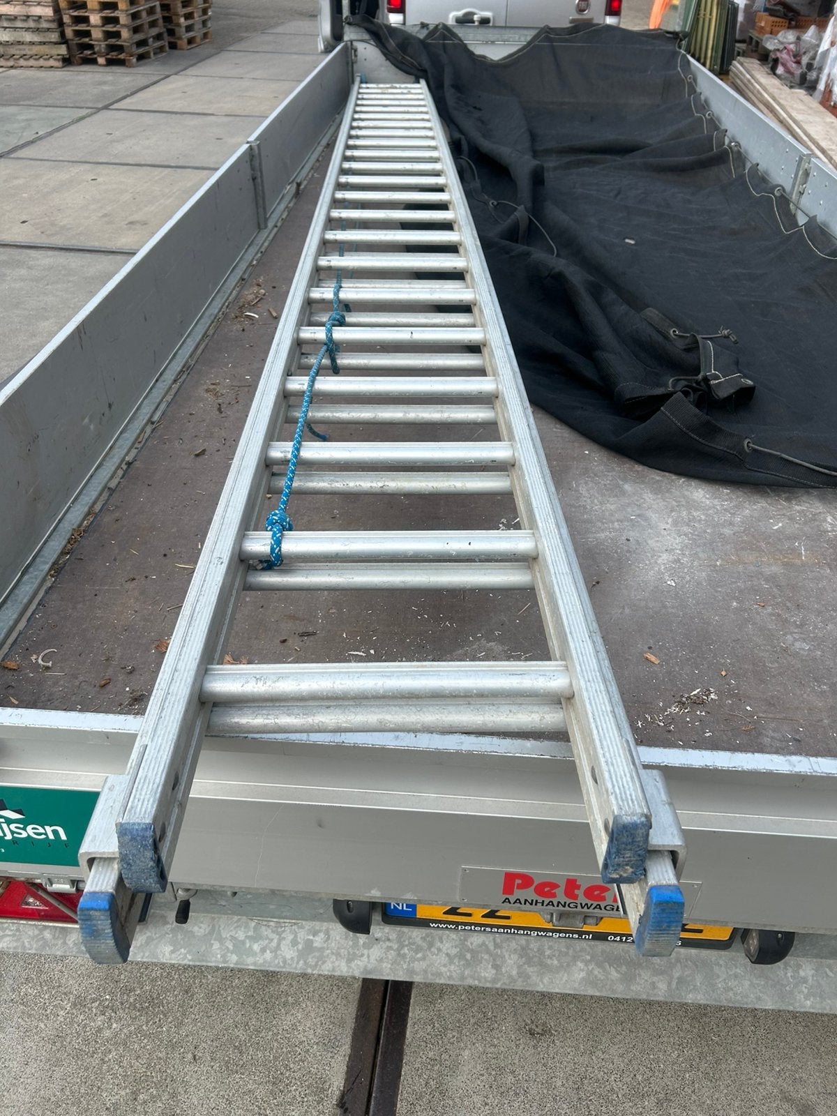 2x22 sports optrekladder, Ophalen, Gebruikt, Ladder, 4 meter of meer