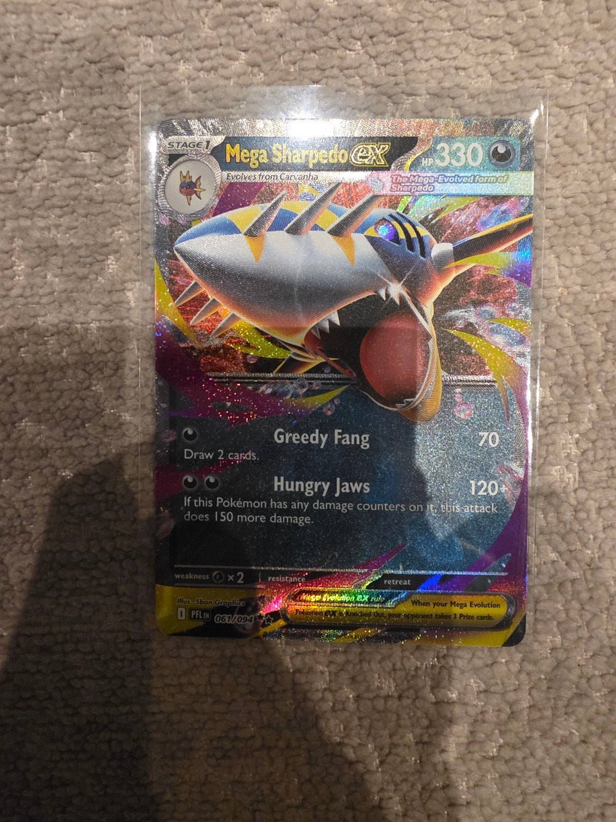 Mega Sharpedo ex 061/094, Ophalen of Verzenden, Zo goed als nieuw