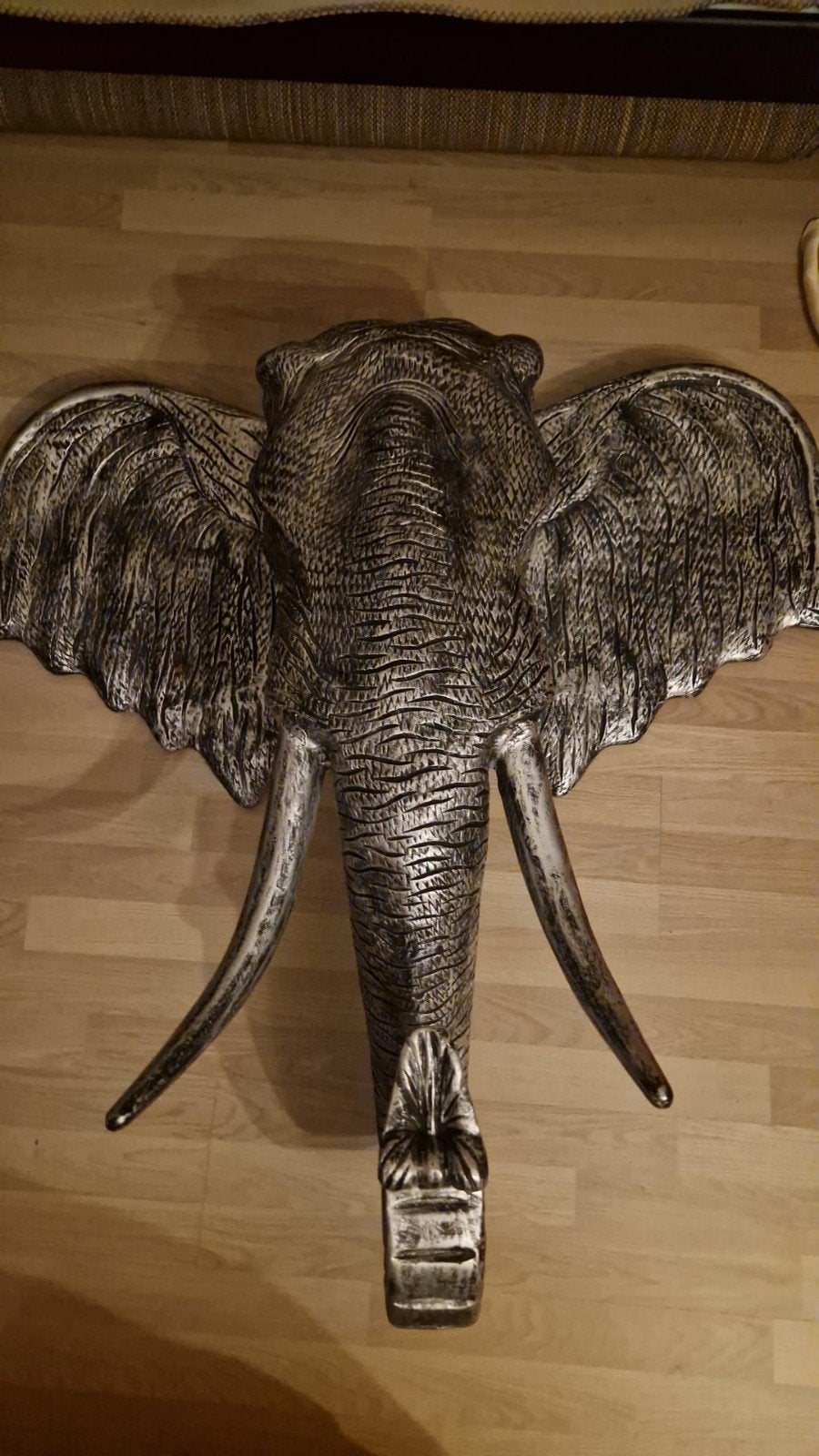 olifanten deco voor aan de muur, Ophalen, Zo goed als nieuw