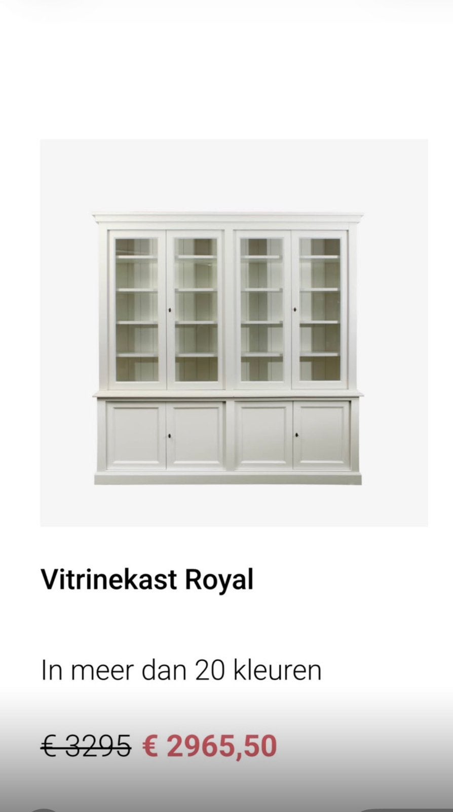 Foto 7 van Buffetkast/Vitrinekast Royall