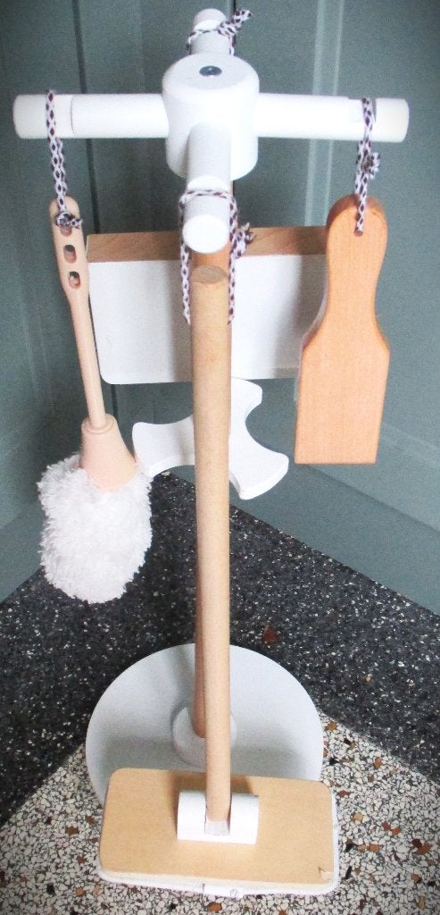 Schoonmaakset Hout~New Classic Toys~7 delig Speel, Kinderen en Baby's, Speelgoed | Houten speelgoed, Ophalen of Verzenden, Zo goed als nieuw